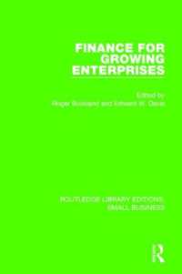 Finance for Growing Enterprises (Routledge Library Editions: Small Business)