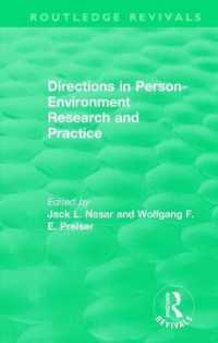 Directions in Person-Environment Research and Practice (Routledge Revivals) (Routledge Revivals)