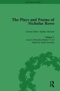 The Plays and Poems of Nicholas Rowe, Volume V : Lucan's Pharsalia (Books IV-X) (The Pickering Masters)