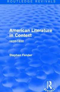 American Literature in Context : 1620-1830 (Routledge Revivals: American Literature in Context)