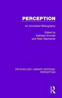 Perception : An Annotated Bibliography (Psychology Library Editions: Perception)