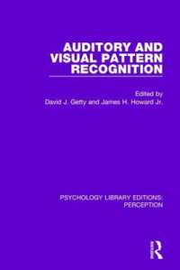 Auditory and Visual Pattern Recognition (Psychology Library Editions: Perception)