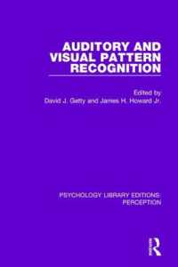 Auditory and Visual Pattern Recognition (Psychology Library Editions: Perception)