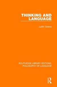Thinking and Language (Routledge Library Editions: Philosophy of Language)