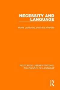 Necessity and Language (Routledge Library Editions: Philosophy of Language)