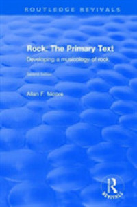 Rock : The Primary Text - Developing a Musicology of Rock