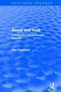 Revival: Genre and Void (2003) : Looking Back at Sartre and Beauvoir (Routledge Revivals)
