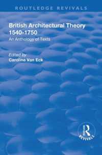British Architectural Theory 1540-1750 : An Anthology of Texts (Routledge Revivals)
