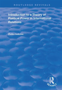 Introduction to a Theory of Political Power in International Relations (Routledge Revivals)
