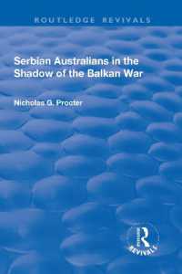 Serbian Australians in the Shadow of the Balkan War (Routledge Revivals)
