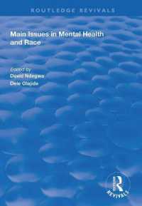 Main Issues in Mental Health and Race (Routledge Revivals)