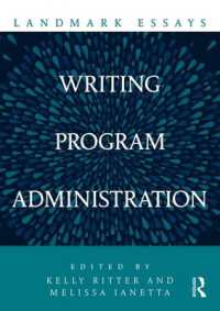 Landmark Essays on Writing Program Administration (Landmark Essays Series)