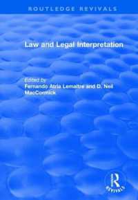 Law and Legal Interpretation (Routledge Revivals)