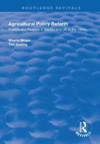 Agricultural Policy Reform : Politics and Process in the EU and US in the 1990s (Routledge Revivals)