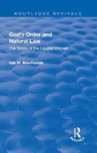 God's Order and Natural Law : The Works of the Laudian Divines (Routledge Revivals)
