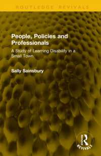 People, Policies and Professionals : A Study of Learning Disability in a Small Town (Routledge Revivals)