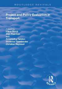Project and Policy Evaluation in Transport (Routledge Revivals)