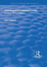 Contemporary Political Protest : Essays on Political Militancy (Routledge Revivals)