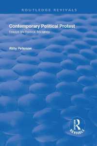 Contemporary Political Protest : Essays on Political Militancy (Routledge Revivals)