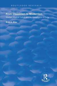 From Classicism to Modernism : Western Musical Culture and the Metaphysics of Order (Routledge Revivals)