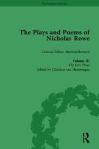 The Plays and Poems of Nicholas Rowe, Volume III : The Late Plays (The Pickering Masters)