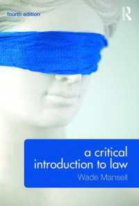 批判的法学入門（第４版）<br>A Critical Introduction to Law （4TH）