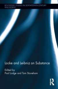 Locke and Leibniz on Substance (Routledge Studies in Seventeenth-century Philosophy)