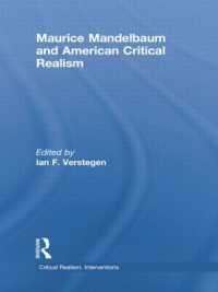 Maurice Mandelbaum and American Critical Realism (Critical Realism: Interventions Routledge Critical Realism)