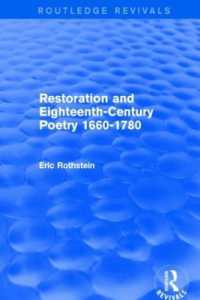 Restoration and Eighteenth-Century Poetry 1660-1780 (Routledge Revivals) (Routledge Revivals)