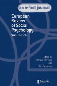 European Review of Social Psychology: Volume 24 (Special Issues of the European Review of Social Psychology)
