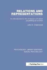 Relations and Representations : An introduction to the philosophy of social psychological science (Psychology Library Editions: Social Psychology)