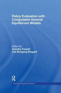 Policy Evaluation with Computable General Equilibrium Models (Routledge Applied Economics)