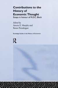 Contributions to the History of Economic Thought : Essays in Honour of R.D.C. Black (Routledge Studies in the History of Economics)