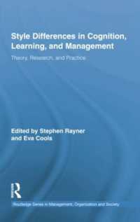 Style Differences in Cognition, Learning, and Management : Theory, Research, and Practice (Routledge Studies in Management, Organizations and Society)