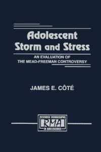Adolescent Storm and Stress : An Evaluation of the Mead-freeman Controversy (Research Monographs in Adolescence Series)