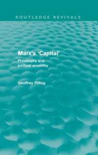 Marx's 'Capital' (Routledge Revivals) : Philosophy and Political Economy (Routledge Revivals)
