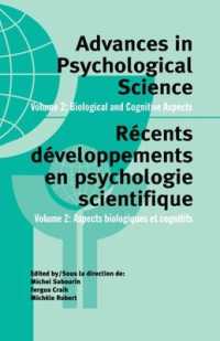 Advances in Psychological Science, Volume 2 : Biological and Cognitive Aspects