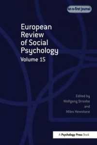 European Review of Social Psychology: Volume 15 (Special Issues of the European Review of Social Psychology)