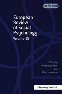 European Review of Social Psychology: Volume 15 (Special Issues of the European Review of Social Psychology)