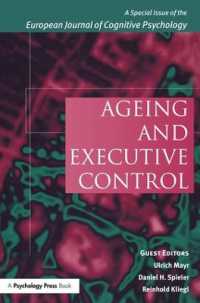 Ageing and Executive Control : A Special Issue of the European Journal of Cognitive Psychology (Special Issues of the Journal of Cognitive Psychology)