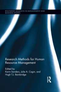 Research Methods for Human Resource Management (Routledge Advances in Management and Business Studies)