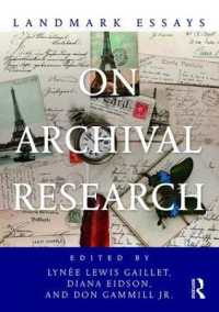 Landmark Essays on Archival Research (Landmark Essays Series)