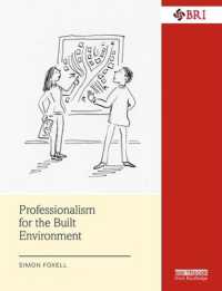 Professionalism for the Built Environment (Bri Research Series)