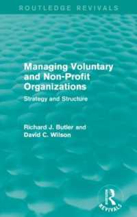 Managing Voluntary and Non-Profit Organizations : Strategy and Structure (Routledge Revivals)