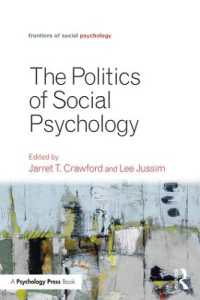 社会心理学の政治学<br>Politics of Social Psychology (Frontiers of Social Psychology)