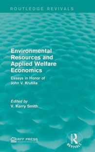 Environmental Resources and Applied Welfare Economics : Essays in Honor of John V. Krutilla (Routledge Revivals)