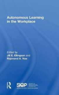 Autonomous Learning in the Workplace (Siop Organizational Frontiers Series)
