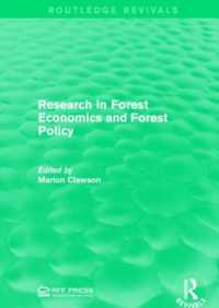 Research in Forest Economics and Forest Policy (Routledge Revivals)