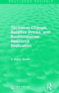 Technical Change, Relative Prices, and Environmental Resource Evaluation (Routledge Revivals)