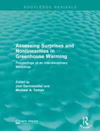 Assessing Surprises and Nonlinearities in Greenhouse Warming : Proceedings of an Interdisciplinary Workshop (Routledge Revivals)